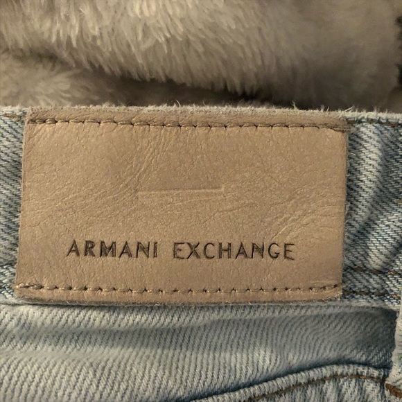 Armani Exchange A/E Women's 25 Boyfriend Distressed Denim Jeans - Picture 3 of 5